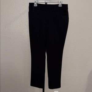 Ann Taylor The Straight Curvy Fit Black Pant MSRP $99